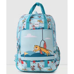 Wildcraft Champ Backpack with Tiger Print Light Blue - Height 16 Inches-picture-10