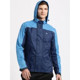 Wildcraft Colourblocked Hooded Rain Jacket-picture-37