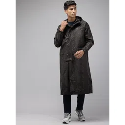 Wildcraft DOTED CAMO Printed Hooded Longline Rain Jacket-picture-39