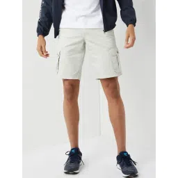 Wildcraft Grey Cotton Regular Fit Cargo Shorts-picture-17