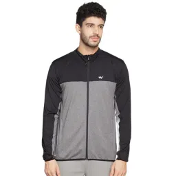 Wildcraft Grey Regular Fit Colour Block Sports Jacket-picture-19