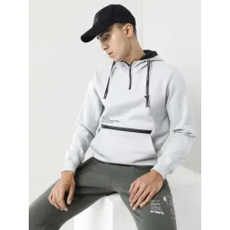 Wildcraft Light Grey Regular Fit Hooded Sweatshirt-picture-30