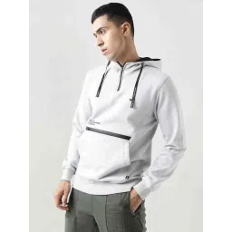 Wildcraft Light Grey Regular Fit Hooded Sweatshirt image 3