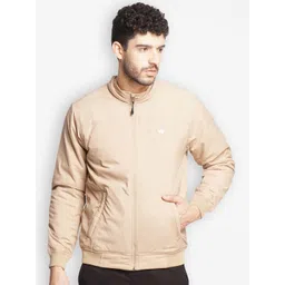 Wildcraft Men Beige Water Resistant Quilted Outdoor Classic Bomber Jacket image 2