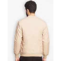 Wildcraft Men Beige Water Resistant Quilted Outdoor Classic Bomber Jacket image 3