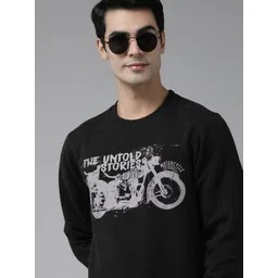 Wildcraft Men Black Graphic Printed Sweatshirt-picture-38