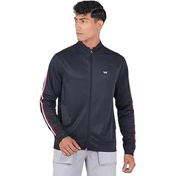 Wildcraft Men Classic Stripe Trainer Jacket|Stand Collar|Set-in Sleeves|Solid Knitted Fabric & Front Zipper-picture-18