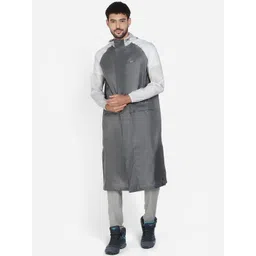 Wildcraft Men Grey Solid Hooded Rain Jacket-picture-16