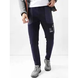 Wildcraft Men Mid Rise Side Woven Quilting Cotton Anti Odour Running Track Pants-picture-29