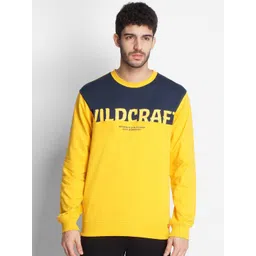 Wildcraft Men Mustard Printed Cotton Sweatshirt-picture-44