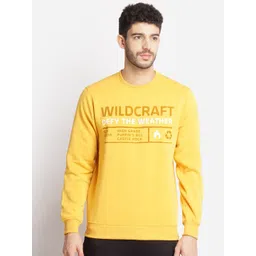 Wildcraft Men Mustard Printed Sweatshirt-picture-24