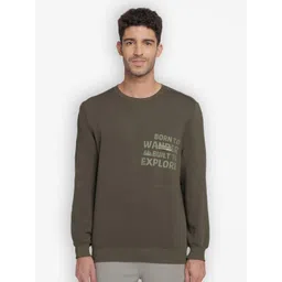 Wildcraft Men Olive Green Printed Sweatshirt-picture-17