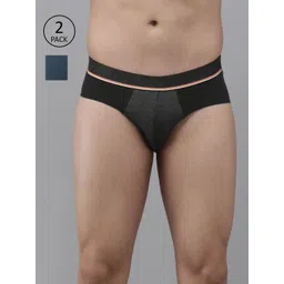 Wildcraft Men Pack of 2 Black & Teal Blue Colourbloacked Basic Briefs 8903338320883-picture-15