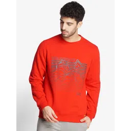 Wildcraft Men Red Printed Cotton Sweatshirt-picture-40