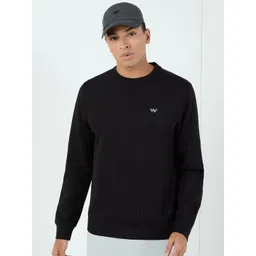 Wildcraft Men Solid Round Neck Cotton Pullover Sweatshirt-picture-42
