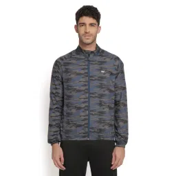 Wildcraft Navy Regular Fit Camouflage Jacket-picture-17