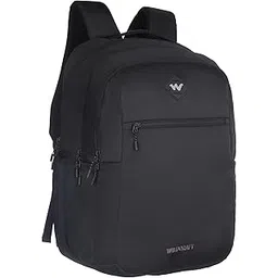 wildcraft Nylon Laptop Backpack Multi compartments, front pocket, bottle holder, School bags College bag for women and men, Ideal for school, college, office & travel 13502(Sierra 45 LP Badge Black)-picture-40