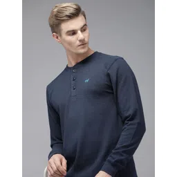 Wildcraft Solid Henley Neck Pullover Sweatshirt-picture-10