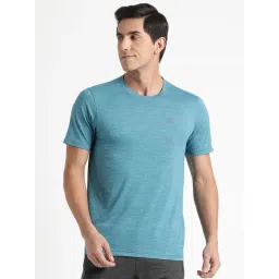 Wildcraft Teal Regular Fit Texture T-Shirt-picture-32