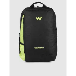 Wildcraft Unisex Black Fluoroscent Green Streak 1.0 Brand Logo Printed Laptop Backpack-picture-35