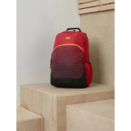 Wildcraft Unisex Red & Black Geometric Backpack 1 Backpack-picture-31