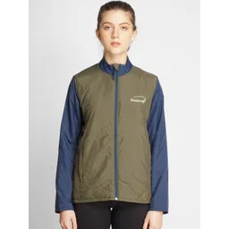 Wildcraft Women Olive Green Blue Lightweight Outdoor Sporty Jacket-picture-12