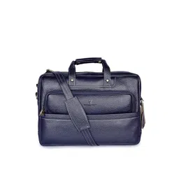 WildHorn Men Blue Genuine Leather Laptop Bag-picture-36