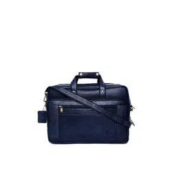 WildHorn Men Blue Genuine Leather Laptop Bag-picture-37