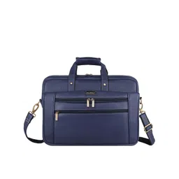 WildHorn Men Blue Leather Laptop Bag-picture-17