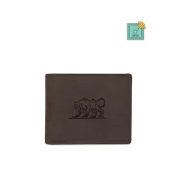 WildHorn Men Brown Printed RFID Protected Genuine Leather Two Fold Wallet-picture-28