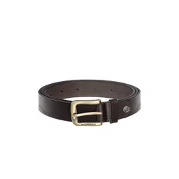 WildHorn Men Coffee Brown Solid Leather Belt-picture-25