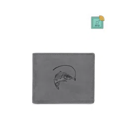 WildHorn Men Grey & Black Printed RFID Protected Genuine Leather Two Fold Wallet-picture-21