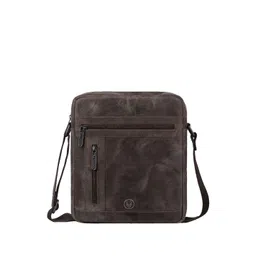 WildHorn Men Leather Textured Crossbody Sling Messenger Bag-picture-39