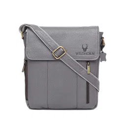 WildHorn Men Leather Textured Messenger Bag-picture-38