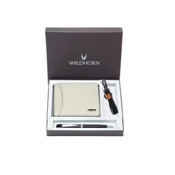 WildHorn Men Leather Wallet, Keychain & Pen Accessory Gift Set-picture-10