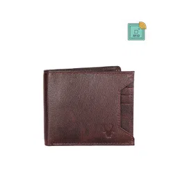 WildHorn Men Maroon Solid Leather RFID Two Fold Wallet-picture-11