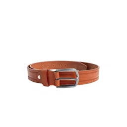 WildHorn Men Tan Brown Textured Leather Belt-picture-11