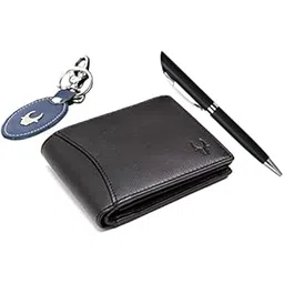 wildhorn Rakhi Gift Hamper For Brother - Classic Men's Combo/Gift Set Of Leather Wallet, Keyring And Rakhi For Brother/Bhaiya., Black-picture-40