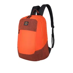 WildHorn Unisex Orange & Black Backpack with Compression Straps image 4