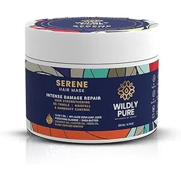 Wildly Pure Professional Hair Mask for 7 Days Spa Smoothening & Deep Conditioning| With Phospolipids &12 Oils| Strengthening & Repair for Dry, Frizzy & Damaged Hair| Men & Women| 200ML(Serene)-picture-38