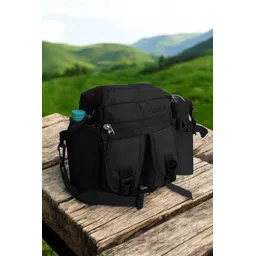 wildmoda Black Men & Women Sling Bag AdventurePro Multi-Utility Waist & Sling Bag with Detachable Bottle Pocket-picture-16