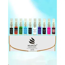 Wildplay Set Of 10 Trial Pack Spray Perfume- 5 ml Each-picture-41