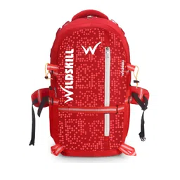 WILDSKILL Unisex Brand Logo Backpack with Compression Straps-picture-23
