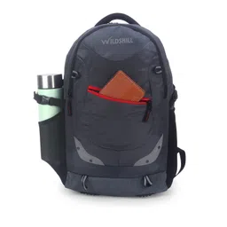 WILDSKILL Unisex Brand Logo Backpack with Compression Straps-picture-38