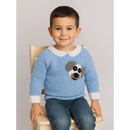 WINDROP SOLUTIONS Kids Graphic Self Design Round Neck Woollen Pullover Sweater image 5