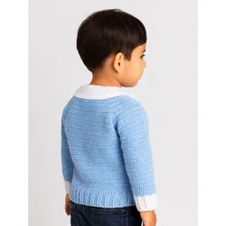 WINDROP SOLUTIONS Kids Graphic Self Design Round Neck Woollen Pullover Sweater image 2