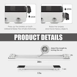 windwarrior Heavy Duty Trolley Furniture Mover Sliders for washing machine, refrigerator Appliance Furniture Caster image 2