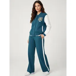 Wineberry Printed V-Neck Tracksuit-picture-12