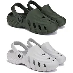 WINGSCRAFT Lightweight Classic Clogs || Sandals with Slider for Men-Combo(2)-3137-3135-picture-43