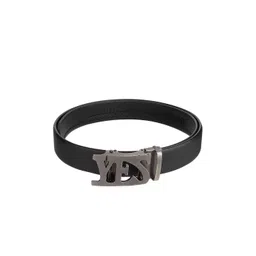 WINSOME DEAL Men Slider Buckle Closure Textured Formal Belt-picture-32